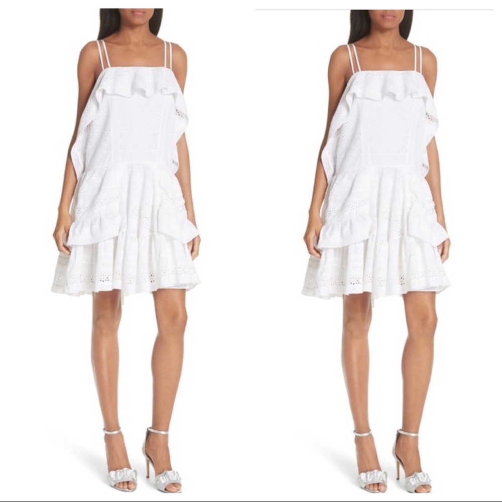 NEEDLE AND THREAD Deconstructed Broderie Dress